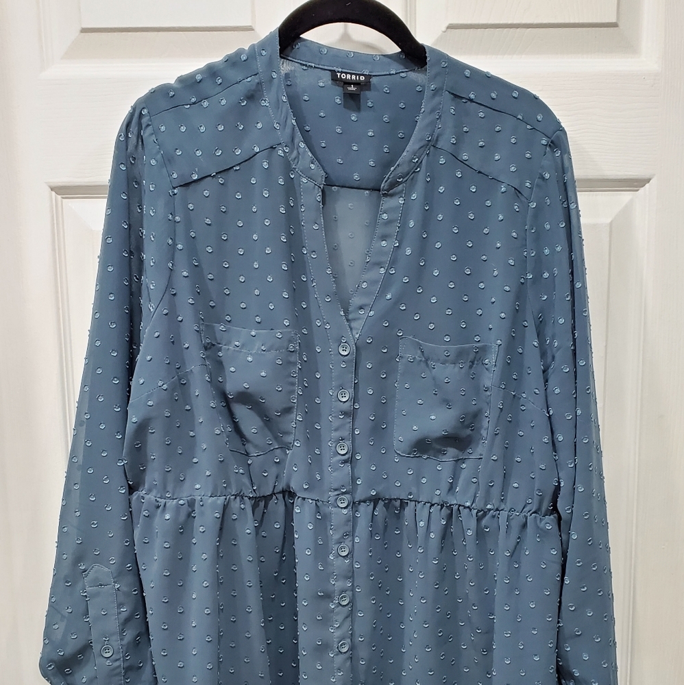 Torrid Sheer Blouse